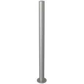 Stainless steel post |  60 mm | stationary, to be fixed by plugswith base plate  120 x 5 mm | without lock | without eyelet